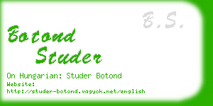 botond studer business card